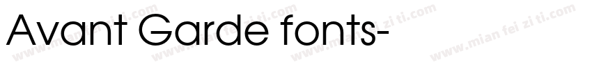 Avant Garde fonts字体转换